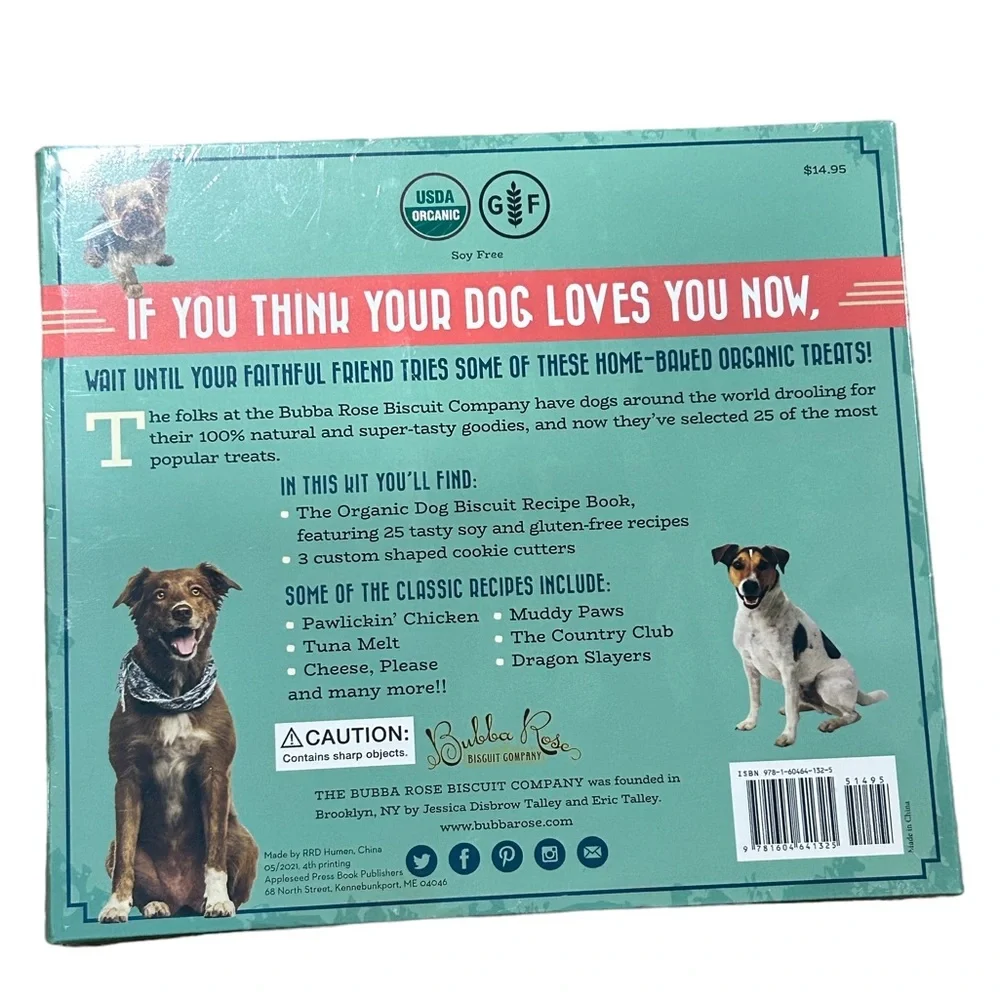New Bubba Rose Organic Dog Biscuit Cookbook - Picture 2 of 2
